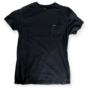 Hurley black pocket cotton tshirt size small